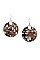 WOVEN ROUND DANGLE EARRING