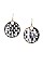 WOVEN ROUND DANGLE EARRING