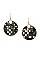 WOVEN ROUND DANGLE EARRING