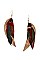 DANGLING MULTI FEATHER EARRING