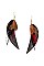 DANGLING MULTI FEATHER EARRING