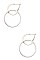 LINKED DOUBLE CIRCLE EARRING