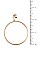 LINKED HOOP DISK EARRING