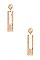 DANGLING DOUBLE LINK BAR EARRING