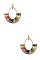DROP WOVEN THREAD EARRING