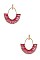 DROP WOVEN THREAD EARRING