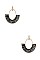 DROP WOVEN THREAD EARRING