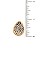 TEARDROP SNAKE PATTERN POST EARRING