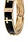 HINGE CROSS ACCENT BANGLE BRACELET