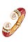 HINGE PEARL TIP CUFF BRACELET