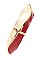 TWO TONE WAVE HINGE BANGLE BRACELET