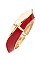 TWO TONE WAVE HINGE BANGLE BRACELET