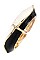 TWO TONE WAVE HINGE BANGLE BRACELET