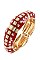 METAL ACCENT SQUARE BANGLE BRACELET