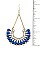 ORNATE FRAMED GEM DROP EARRING