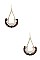 ORNATE FRAMED GEM DROP EARRING