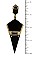 DIAMOND SHAPE LINK DROP EARRING