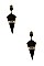 DIAMOND SHAPE LINK DROP EARRING