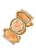 ROSE ACCENT FAUX STONE BRACELET