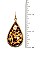 PACK OF 2 TEARDROP RESIN DANGLE EARRING