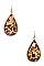 PACK OF 2 TEARDROP RESIN DANGLE EARRING
