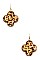 PACK OF 2 CLOVER RESIN DANGLE EARRING