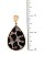 ANIMAL PRINT TEARDROP DANGLE EARRING