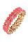 DOUBLE ROW FACETED STONE BRACELET