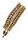 SYMMETRICAL CHAIN WRAPPED BEADS BRACELET