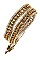 SYMMETRICAL CHAIN WRAPPED BEADS BRACELET