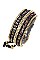 SYMMETRICAL CHAIN WRAPPED BEADS BRACELET