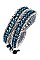 SYMMETRICAL CHAIN WRAPPED BEADS BRACELET