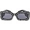 Pack of 12 Studded Shield Sunglasses