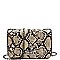 TURN-LOCK ACCENT SNAKE CROSS BODY