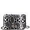 TURN-LOCK ACCENT SNAKE CROSS BODY