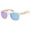 Pack of 12 Tinted Wood Frame Sunglasses