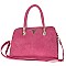 Classic Design V- Accent Triple Compartment Bag