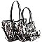 OBAMA MAGAZINE HANDBAGS, 3 IN 1 TWIN TOTE WALLET SET