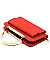 Round Top Handle Crossbody Clutch Wallet