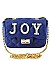 SOFT Quited Crystal "JOY" Stoned CROSS BODY BAG