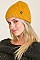 PACK OF 6 TRENDY ASSORTED COLOR CROCHET BEANIES