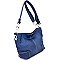 AJ642-LP Side Ring Large Hooked Cross Body Shoulder Bag