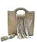 ALLIGATOR FRINGE SATCHEL