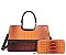 2 In 1 Crocodile Satchel Wallet Set - High Quality