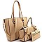 Classy Leatherette 3Piece Bag Set
