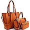 Classy Leatherette 3Piece Bag Set