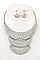 THREE LAYER HAMMERED LINK NECKLACE SET