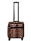 LEOPARD PRINT ROLLING TRAVEL LUGGAGE BAG