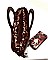 MICHELLE OBAMA SATCHEL WITH LEOPARD STRING BAG + WALLET