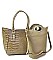 2 IN 1 Crocodile Tote Set